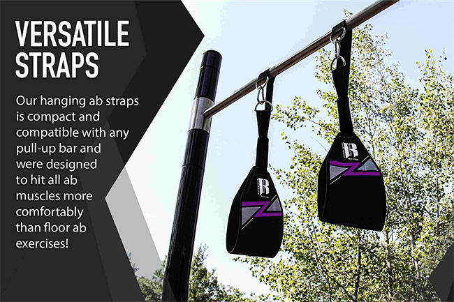 Ab Straps for Pull Up Bar, Ab Sling Strap for Hanging, Ab Straps Hanging Abdominal Workout, Knee Up Ab Straps - Pull Up Straps & Ab Hanging Straps - Ab Straps for Pullup Bar for Men & Women